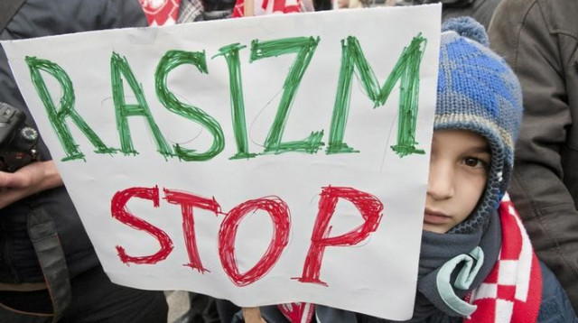 הפגנה נגד גזענות, פולין (צילום: רויטרס)