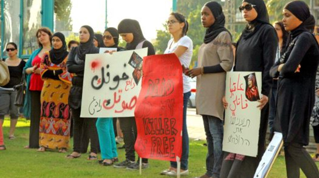 הפגנה נגד רצח על רקע כבוד המשפחה, ארכיון (צילום: אמיר מאירי)