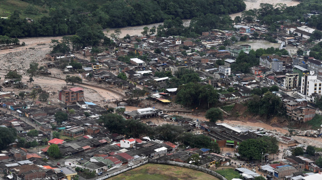 הצפות בקולומביה (צילום: רויטרס)