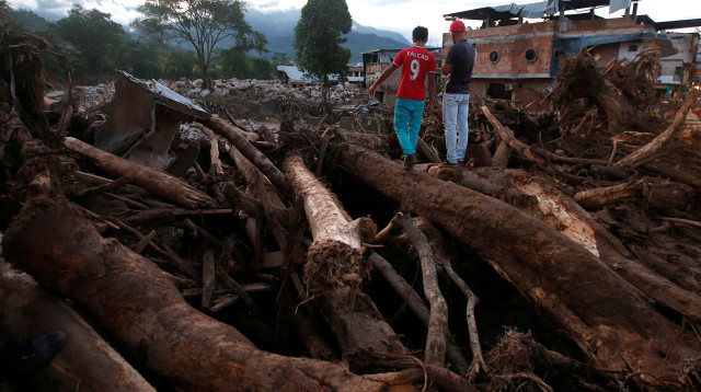 הצפות בקולומביה (צילום: רויטרס)