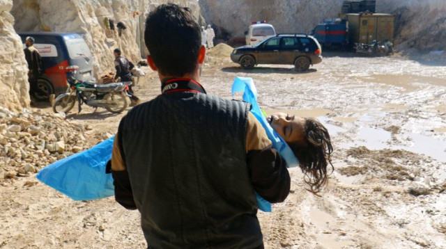 מתקפה כימית בסוריה (צילום: רויטרס)