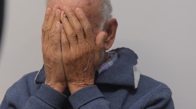 אשר פרג' בבית המשפט (צילום: אבשלום ששוני)