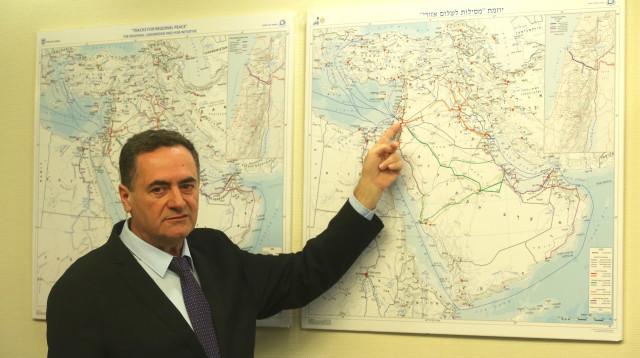 ישראל כץ מציג את תוכניתו המדינית (צילום: מרק ישראל סלם)