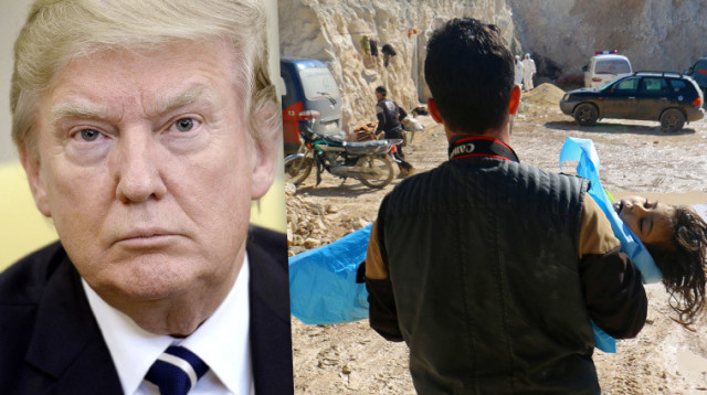 דונלד טראמפ, מתקפה כימית בסוריה (צילום: Getty images,רויטרס)