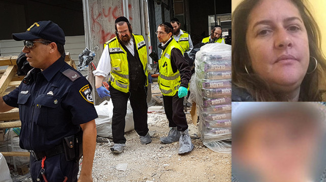 סיון לביא והמקום בו נמצאה גופה (צילום: פלאש 90)