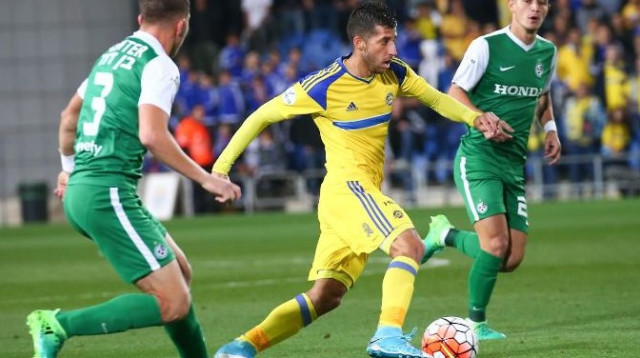 דור מיכה מול מכבי חיפה (צילום: דני מירון)