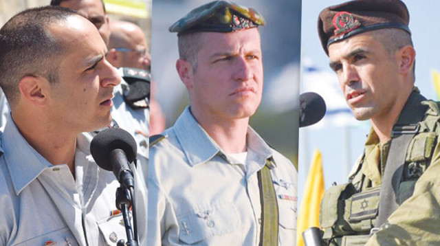 סא״ל אביחי זפרני, סא"ל נתי קרן, סא״ל גלעד אברלינג׳י (צילום: דובר צה"ל)