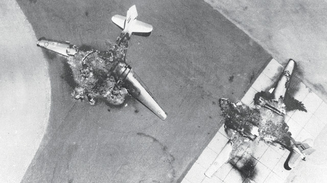 מטוסים מצרים שהופצצו במלחמת ששת הימים (צילום: Getty images)