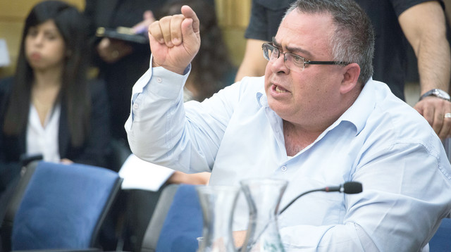 ח"כ דוד ביטן בדיון בוועדה לביקורת המדינה (צילום: הדס פרוש , פלאש 90)