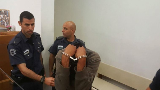 החשוד ברצח חברתו בת ה-19 מפתח תקווה  (צילום: אלון חכמון)