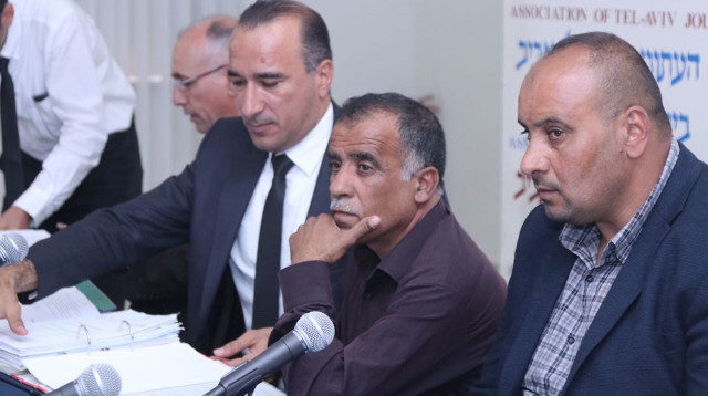 מסיבת העיתונאים של משפחת דוואבשה (צילום: אלוני מור)