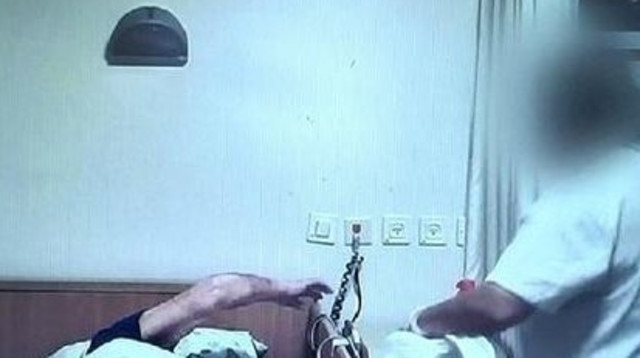 חשד להתעללות בבית אבות בקריית ים (צילום: צילום מסך ערוץ 10)