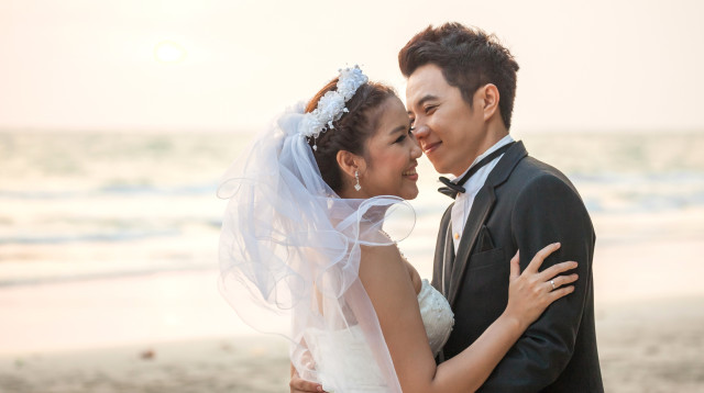 חתונה, זוג נשוי, אילוסטרציה (צילום: אינג אימג')