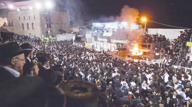 הילולה בהר מירון (צילום: פלאש 90)