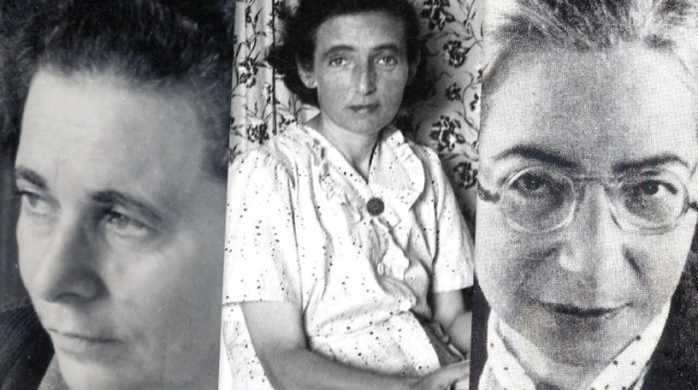 אנדה עמיר, פניה ברגשטיין ומרים ילן־שטקליס (צילום: בן רוטנברג,אלבום משפחתי)