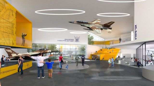 הדמיית מוזיאון חיל האוויר החדש (צילום: 'שוורץ בסנוסוף אדריכלים')