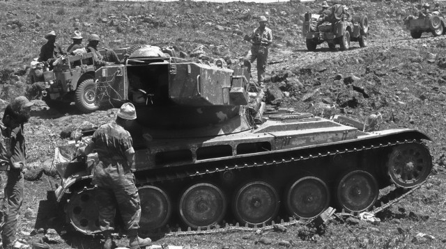 טנק ברמת הגולן (צילום: הראל יהודה, לע"מ)