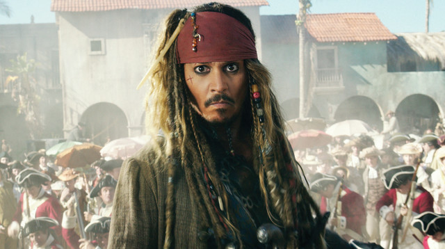 ג'וני דפ בסרט החדש של שודדי הקאריביים (צילום: יח"צ)