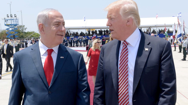 דונלד טראמפ ובנימין נתניהו (צילום: אבי אוחיון, פלאש 90)