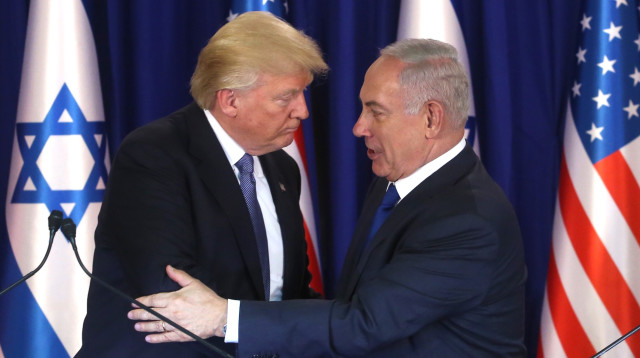 הצהרה משותפת של טראמפ ונתניהו, מעון רה"מ (צילום: מרק ישראל סלם)