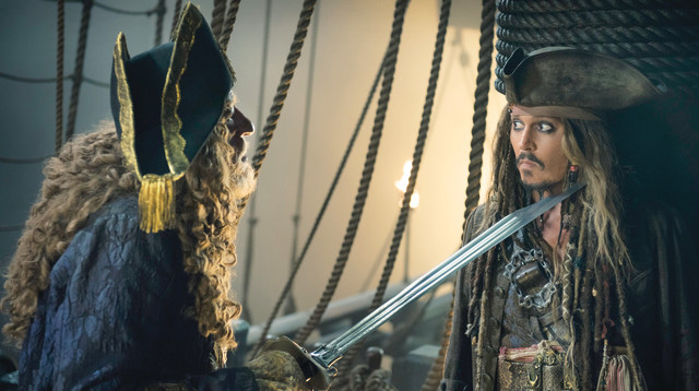 ג'ק ספארו ב"שודדי הקאריביים: נקמתו של סלזאר" (צילום: פורום פילם)