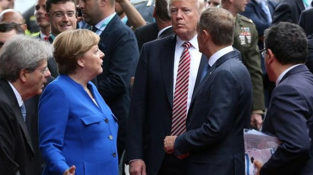 דונלד טראמפ בועידת הג'י 7 (צילום: רויטרס)