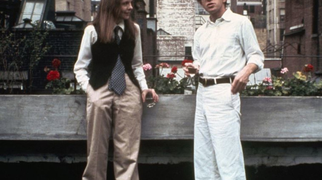 וודי אלן ודיאן קיטון, מתוך הסרט "הרומן שלי עם אנני" (צילום: IMDB)