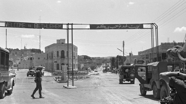 כיבוש בית לחם במלחמת ששת הימים (צילום: משה מילנר, לע"מ)