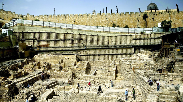 חפירות ארכיאולוגיות בירושלים (צילום: רויטרס)