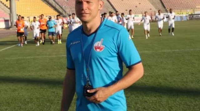 ברק בכר באימון הפועל באר שבע (צילום: דני מירון)