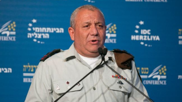 גדי איזנקוט בכנס הרצליה (צילום: חגי פריד)