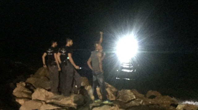 טביעה בחוף העליה השנייה ביפו (צילום: יאסר עוקבי)