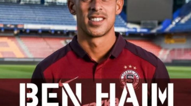 טל בן חיים במדי ספרטה פראג (צילום: אתר רשמי)