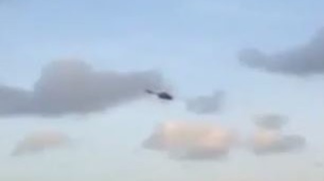 מסוק משטרתי תוקף את ביהמ"ש העליון בוונצואלה (צילום: רויטרס)