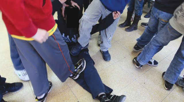 אלימות בבית ספר (צילום: נתי שוחט, פלאש 90)