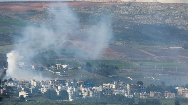 פצצת מרגמה ברמת הגולן (צילום: באסל עווידאת, פלאש 90)