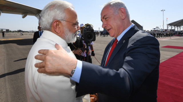 ראש הממשלה נתניהו וראש ממשלת הודו מודי (צילום: חיים צח לע"מ)