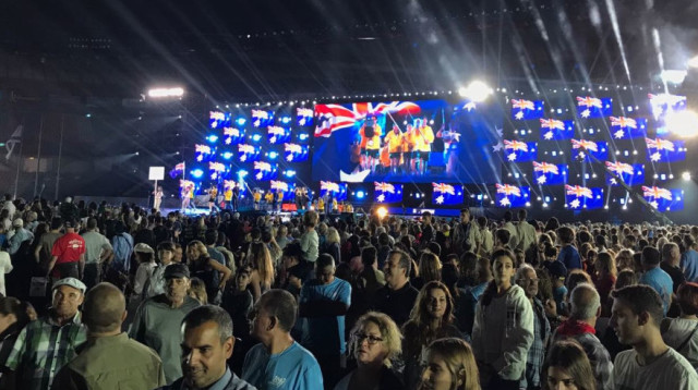 טקס המכביה (צילום: קיילה סטיינברג)