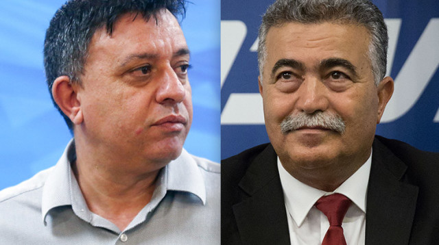 עמיר פרץ, אבי גבאי (צילום: פלאש 90)