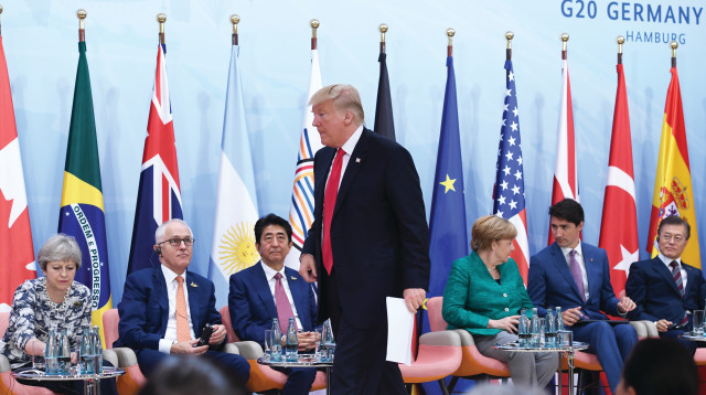 טראמפ בוועידת ה-G20 (צילום: רויטרס)