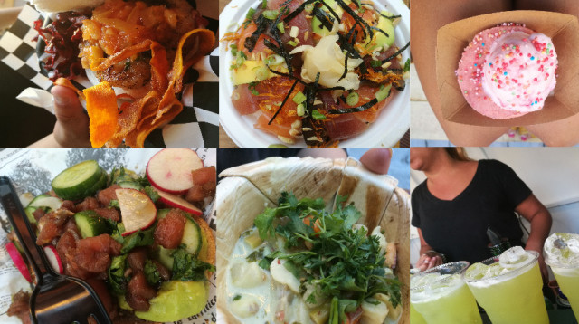 מתחם ה-Food Truck Disco בתל אביב (צילום: אסנת גואטה)