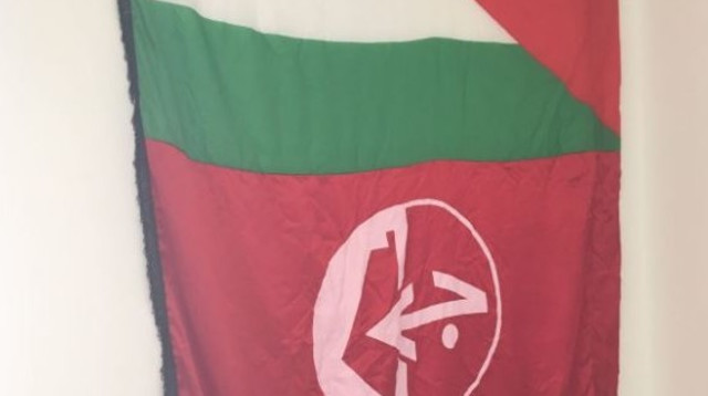 דגל החזית העממית לשחרור פלסטין (צילום: דוברות המשטרה)