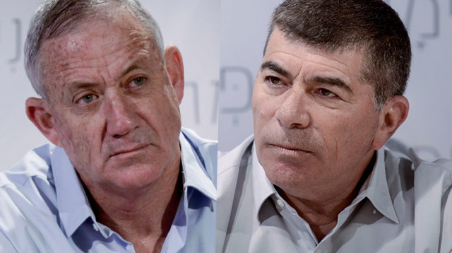 גבי אשכנזי, בני גנץ (צילום: תומר נויברג, פלאש 90)