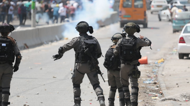 כוחות מג"ב בעימותים בירושלים (צילום: דוברות המשטרה)