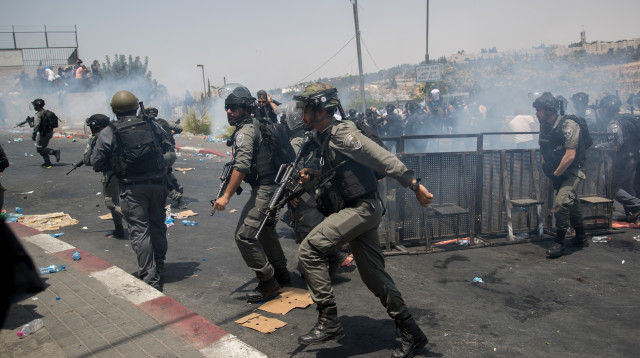 מתיחות בהר הבית (צילום: פלאש 90)