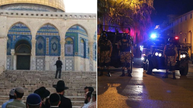 שגרירות ישראל בירדן והר הבית (צילום: AFP,ארנון סגל)