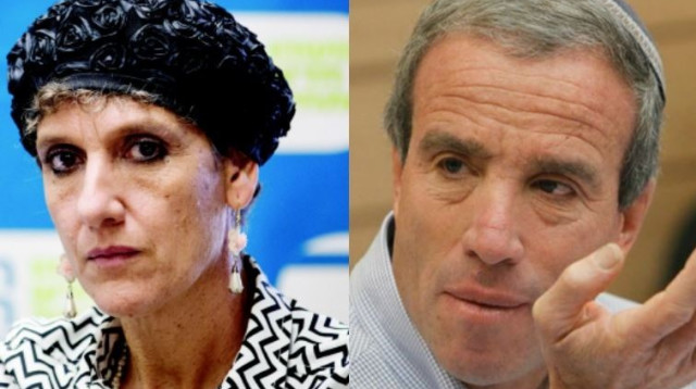 אלעזר שטרן ושולי מועלם רפאלי (צילום: פלאש 90)