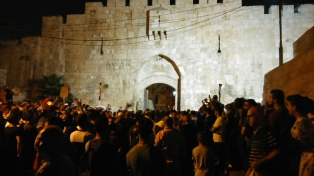 מהומות בעיר העתיקה (צילום: מעיין הרוני)