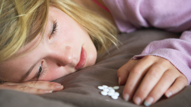 ילדה בדיכאון, צילום אילוסטרציה (צילום: אינג אימג')