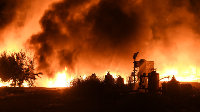 הצתה ביסוד המעלה (צילום: מוליק המר, סוכנות ג'יני)